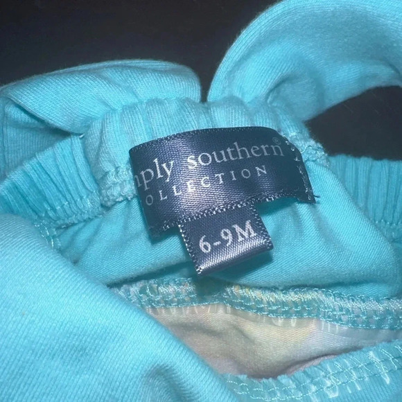 Simply Southern Baby Ruffle Butt Pineapple 6-9 months - Picture 3 of 6